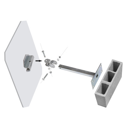 Miroir de chantier temporaire "ATTENTION DANGER" - Diamètre 600 mm - Garantie 1 an