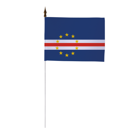 Drapeau de table du Cap Vert 10 x 15 cm