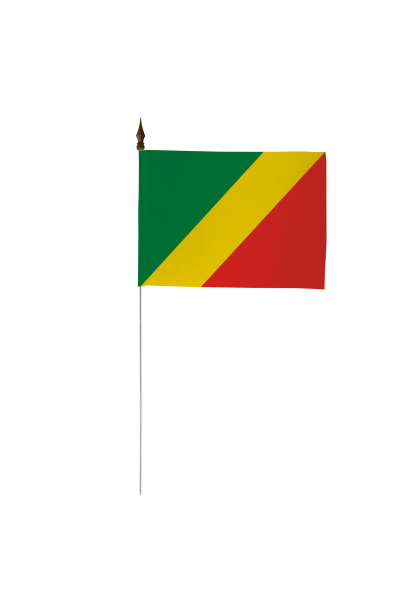 Drapeau de table du Congo Brazzaville 10 x 15 cm