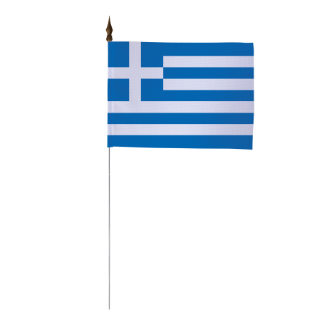 Drapeau de table Grèce 10 x 15 cm - A l'unité