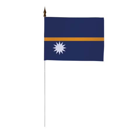 Drapeau de table Nauru 10x15 cm