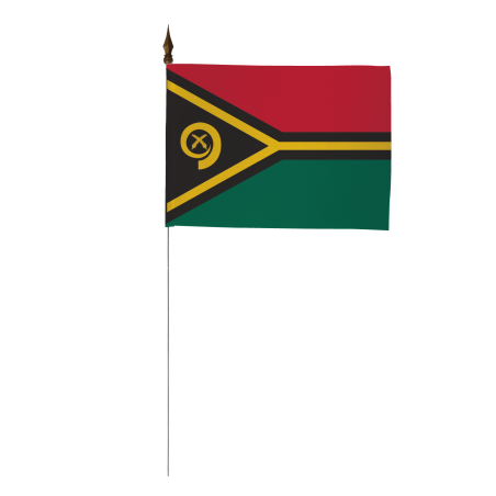Drapeau de table Vanuatu 10 x 15 cm 