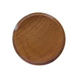 Drapeaux de table sur socle en bois verni 
