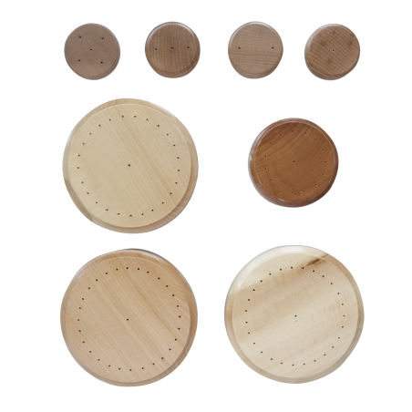 Socle en bois verni -1 trou