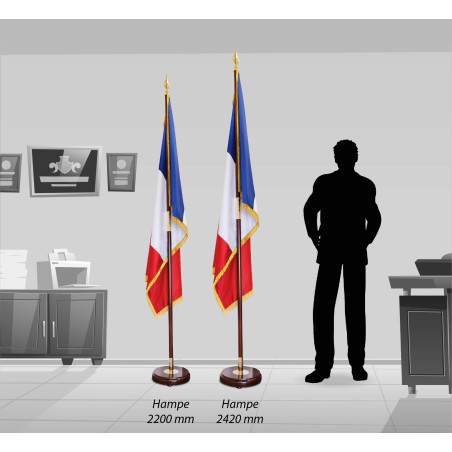 Drapeau de protocole en DECOTEX Province française