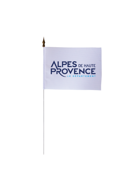 Drapeau de table du Conseil Départemental des Alpes de Haute-Provence 10x15 cm