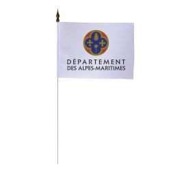 Drapeau de table du Conseil Départemental des Alpes-Maritimes 10x15 cm