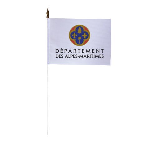 Drapeau de table du Conseil Départemental des Alpes-Maritimes 10x15 cm