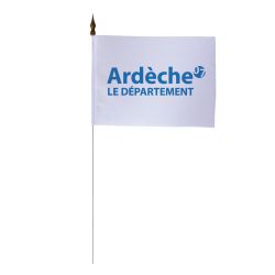 Drapeau de table 10x15 cm conseil départemental Ardèche - A l'unité 