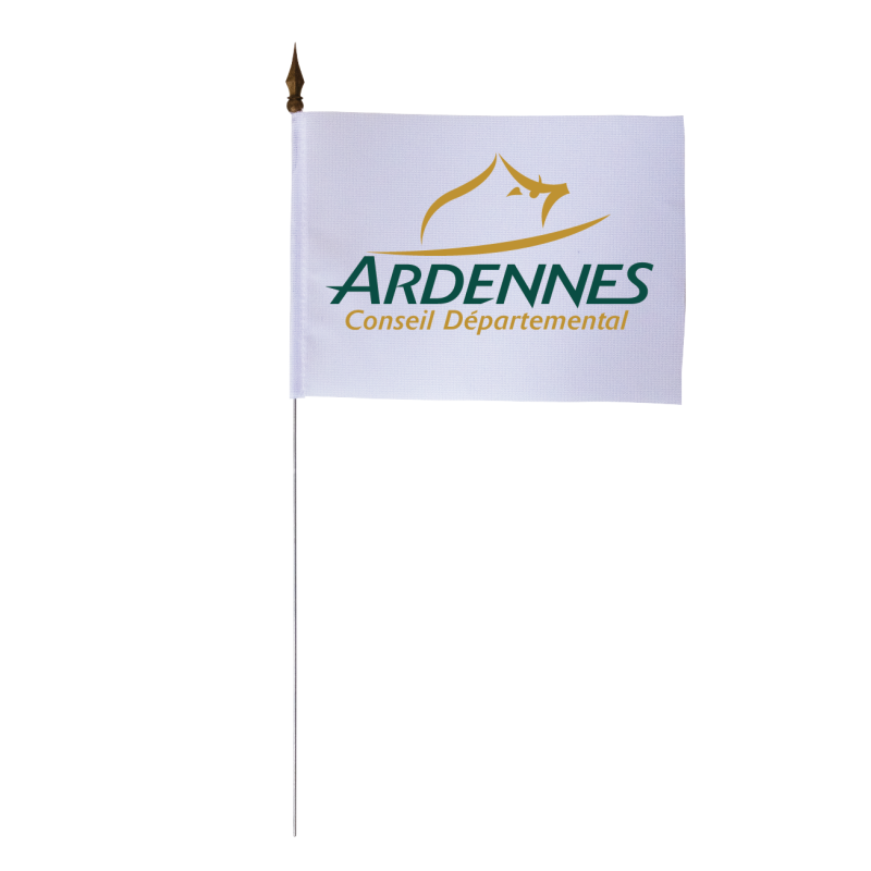 Drapeau de table du Conseil Départemental des Ardennes 10x15 cm