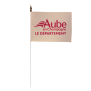 Drapeau de table du Conseil Départemental de l'Aube 10x15 cm