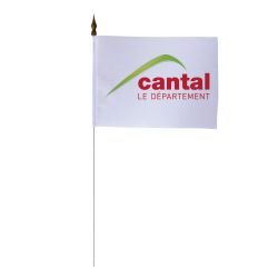 Drapeau de table du Conseil Départemental du Cantal 10x15 cm