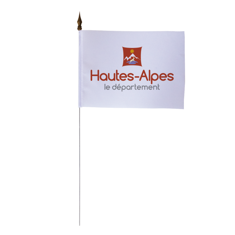Drapeau de table du Conseil Départemental des Hautes-Alpes 10x15 cm