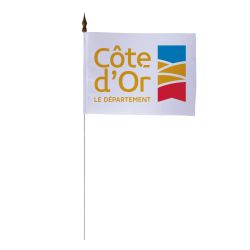 Drapeau de table du Conseil Départemental de la Côte d'Or 10x15 cm 