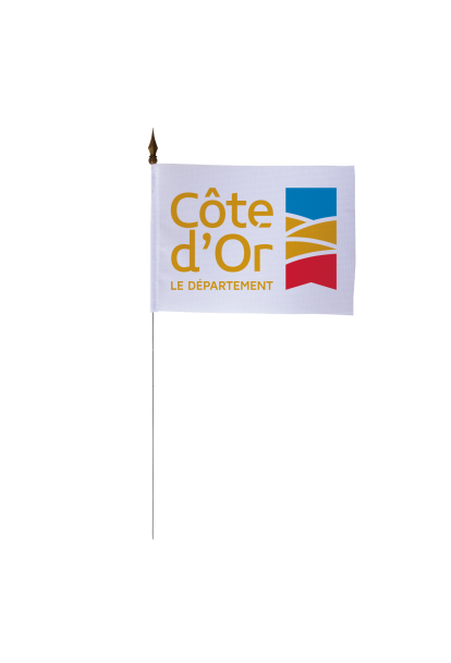 Drapeau de table du Conseil Départemental de la Côte d'Or 10x15 cm 
