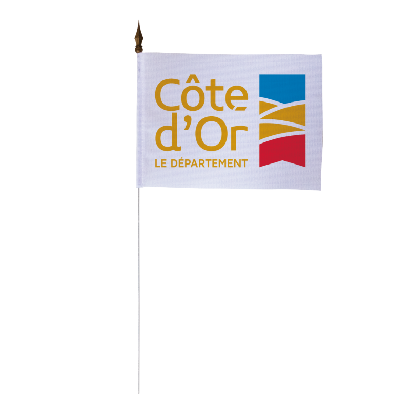 Drapeau de table du Conseil Départemental de la Côte d'Or 10x15 cm 