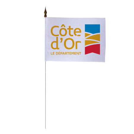 Drapeau de table du Conseil Départemental de la Côte d'Or 10x15 cm 