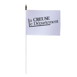 Drapeau de table du Conseil Départemental de la Creuse - 10x15 cm 