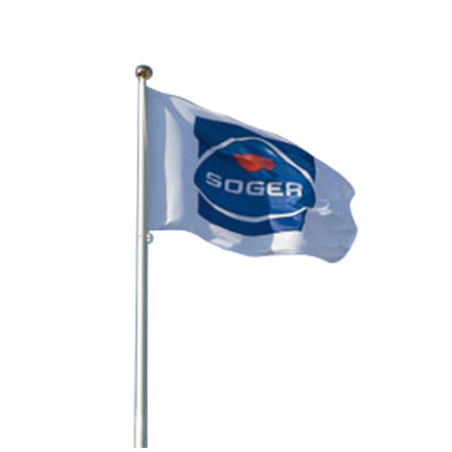 Mât aluminium 4 mètres - Antivol