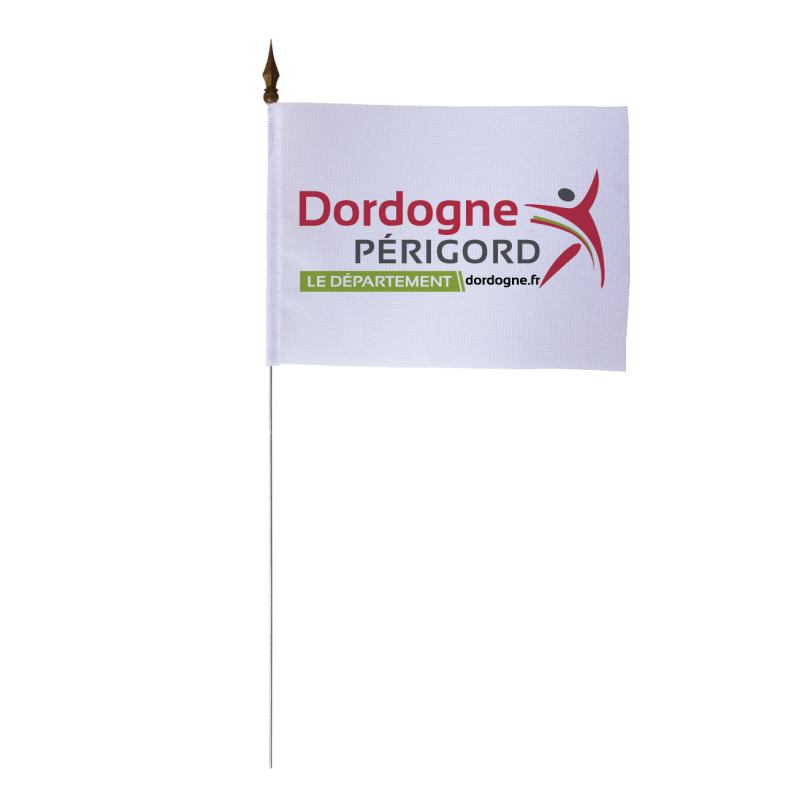 Drapeau de table du Conseil Départemental de la Dordogne 10x15 cm 