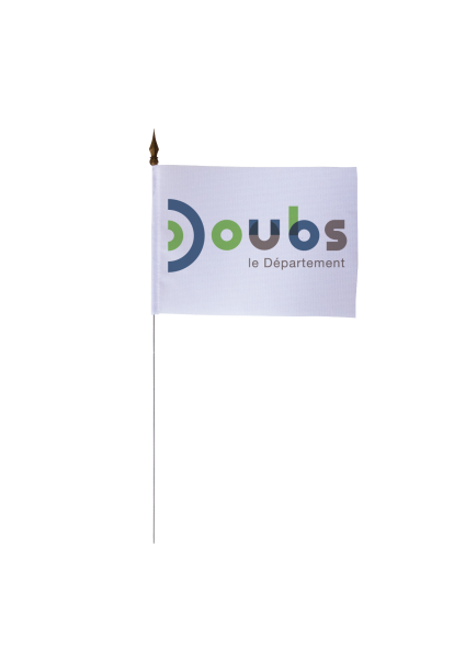 Drapeau de table du Conseil Départemental du Doubs  10x15 cm 