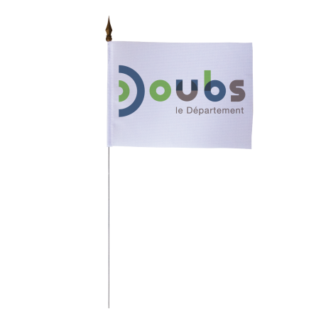 Drapeau de table du Conseil Départemental du Doubs  10x15 cm 