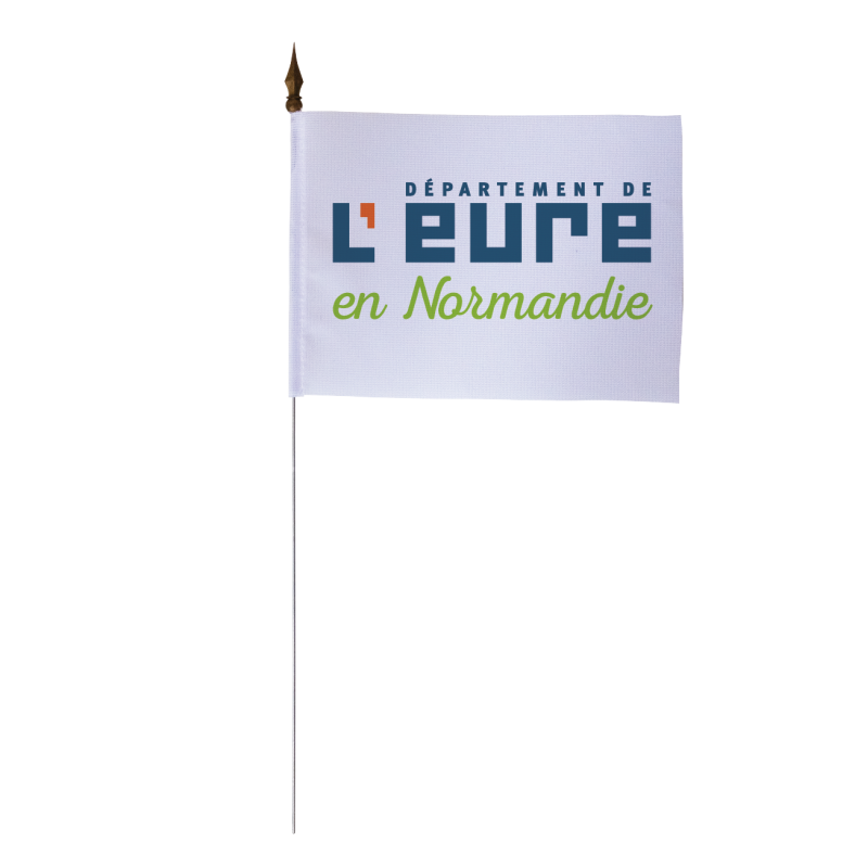 Drapeau de table du Conseil Départemental de l'Eure 10x15 cm