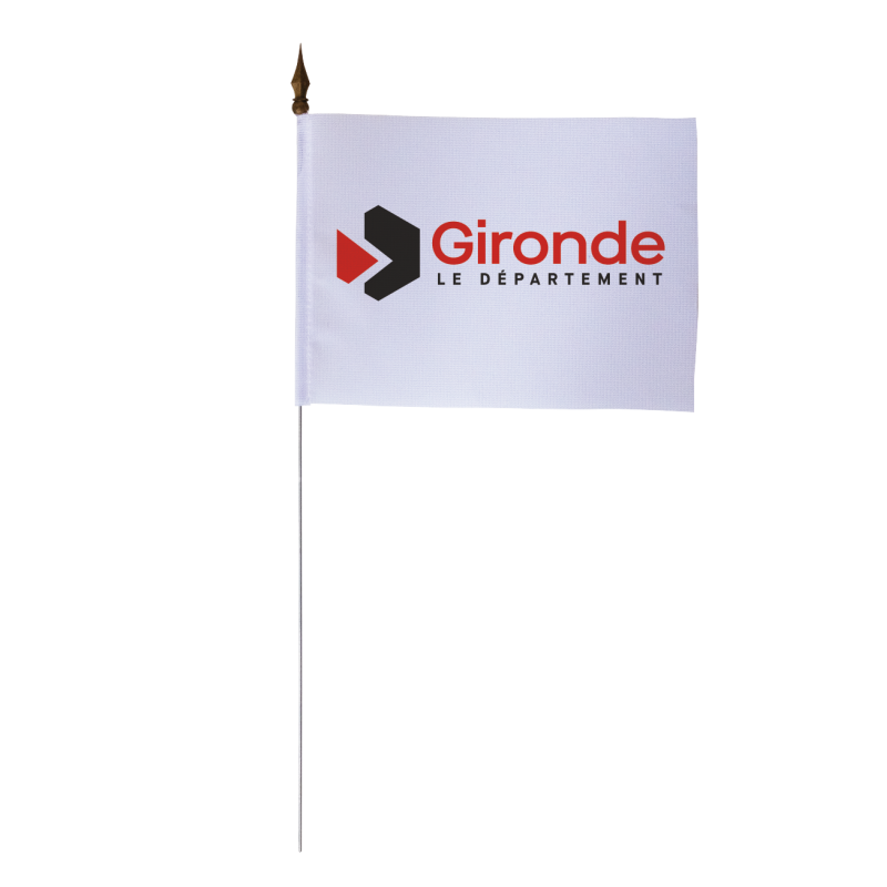 Drapeau de table du Conseil Départemental de la Gironde 10x15 cm 