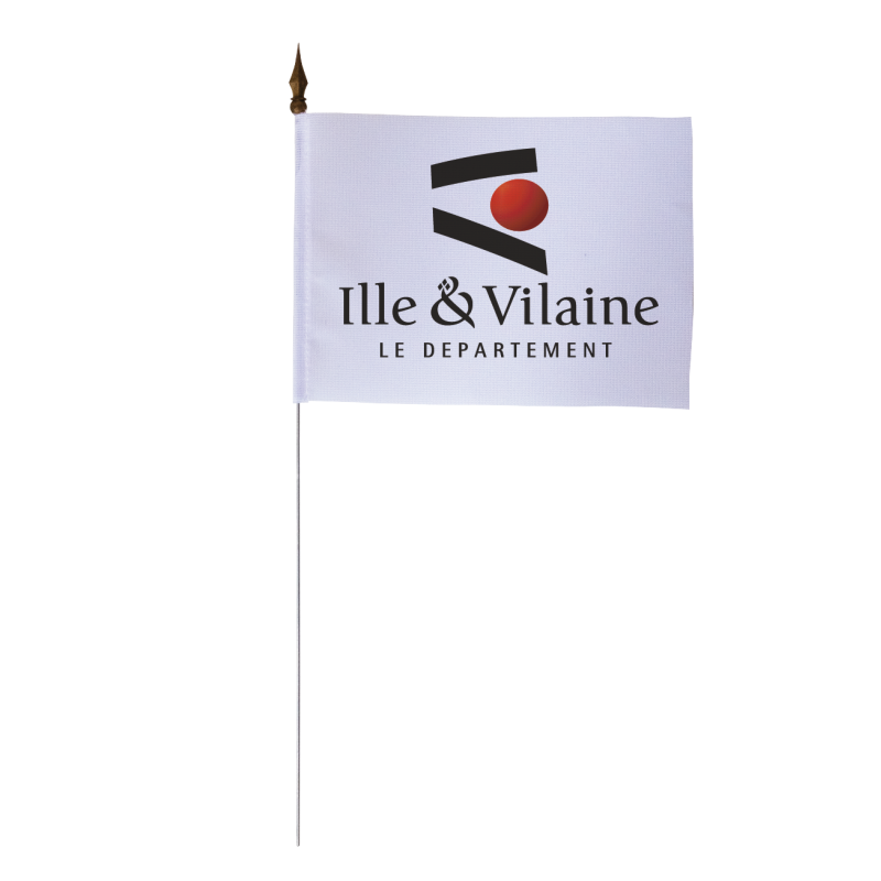 Drapeau de table d'Ille-et-Vilaine 10x15 cm