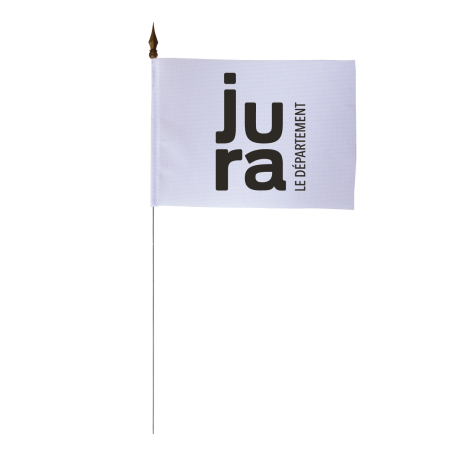 Drapeau de tabledu Conseil Départemental du Jura 10x15 cm 