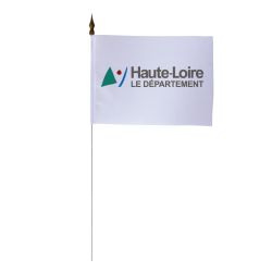 Drapeau de table du Conseil Départemental de la Haute-Loire 10x15 cm 
