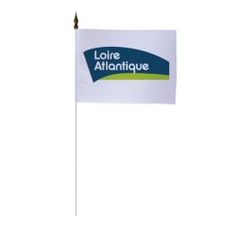 Drapeau de table du Conseil Départemental de Loire-Atlantique 10x15 cm - A l'unité