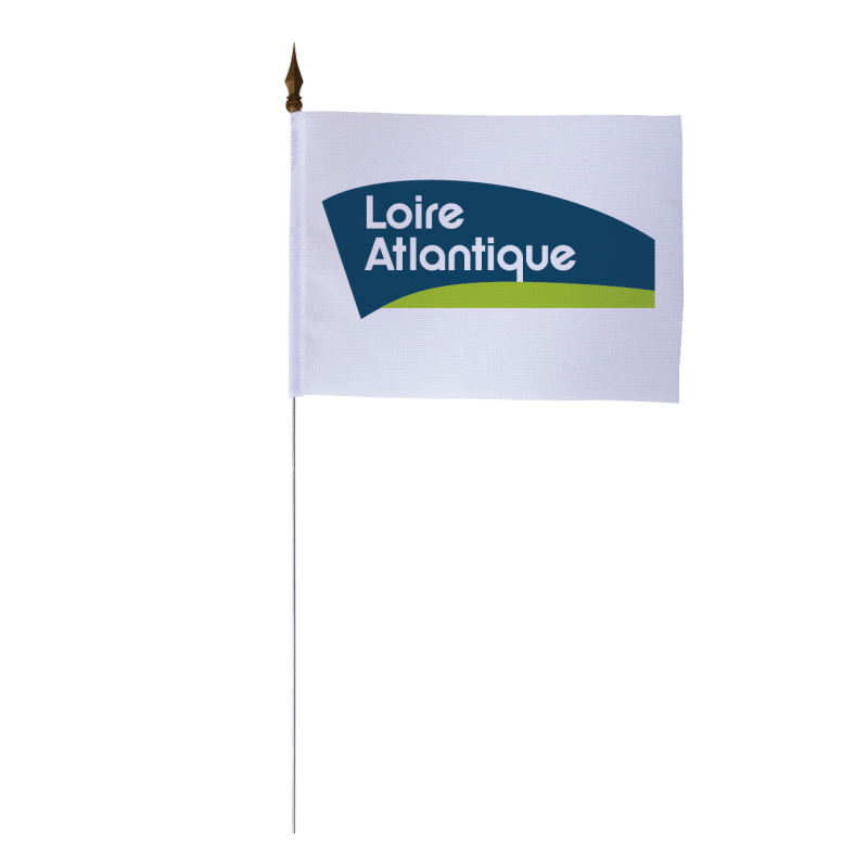 Drapeau de table du Conseil Départemental de Loire-Atlantique 10x15 cm