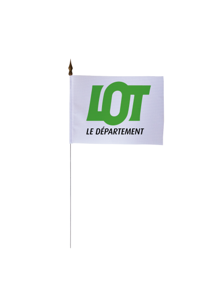 Drapeau de table du Conseil Départemental du Lot 10x15 cm
