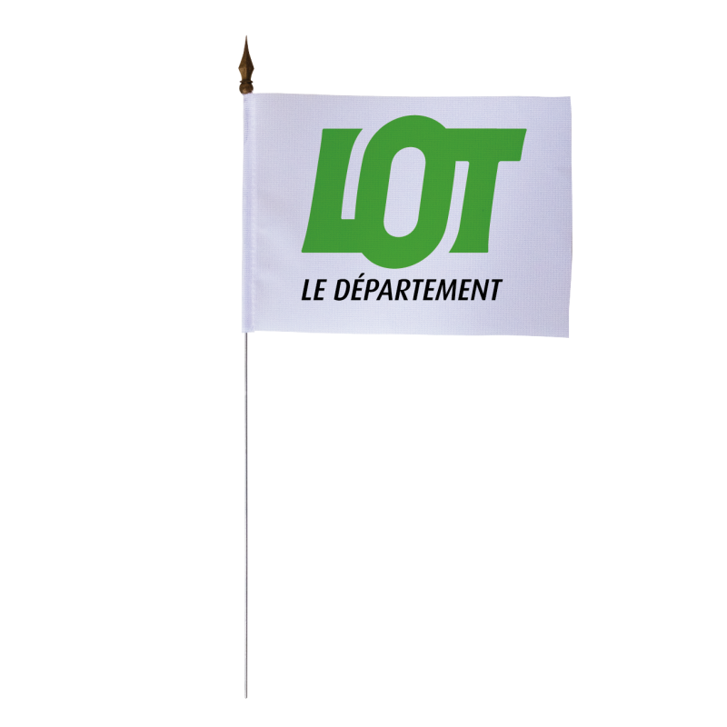 Drapeau de table du Conseil Départemental du Lot 10x15 cm