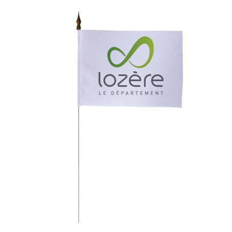 Drapeau de table du Conseil Départemental de la Lozère 10x15 cm 