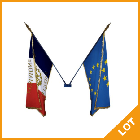 Lot de drapeaux de façade