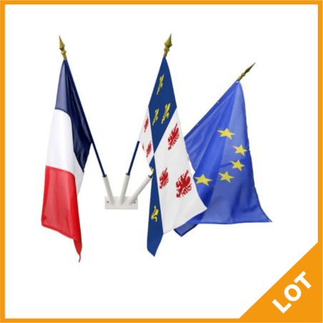 Lot de drapeaux de façade Province