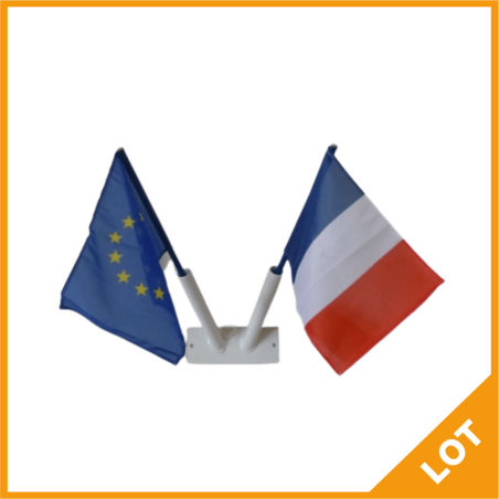 KIT support mural + drapeaux