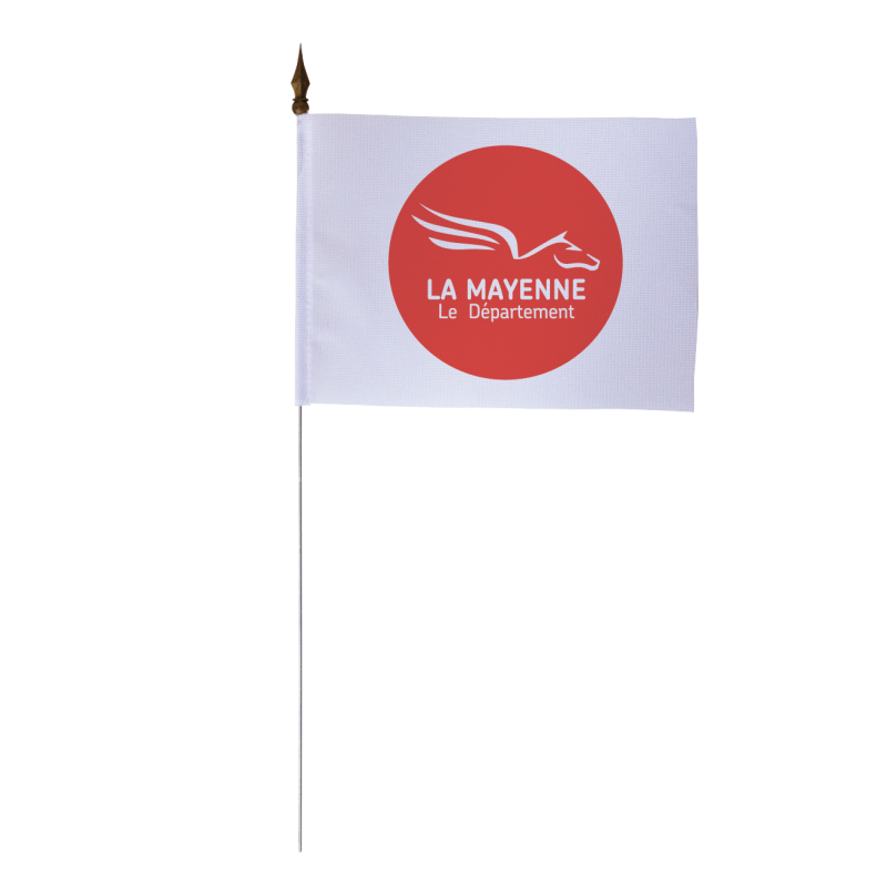 Drapeau de table du Conseil Départemental de la Mayenne 10x15 cm 