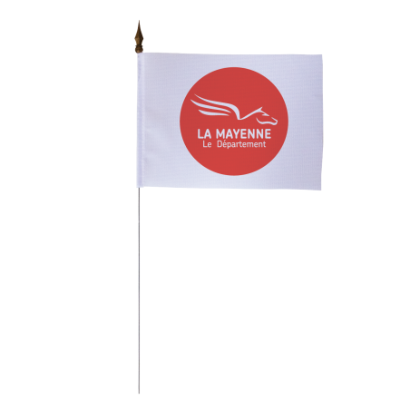 Drapeau de table du Conseil Départemental de la Mayenne 10x15 cm 
