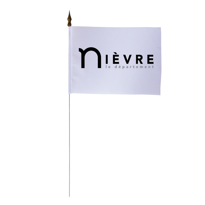 Drapeau de table du Conseil Départemental de la Nièvre 10x15 cm