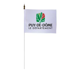 Drapeau de table du Conseil Départemental du Puy-de-Dôme 10x15 cm