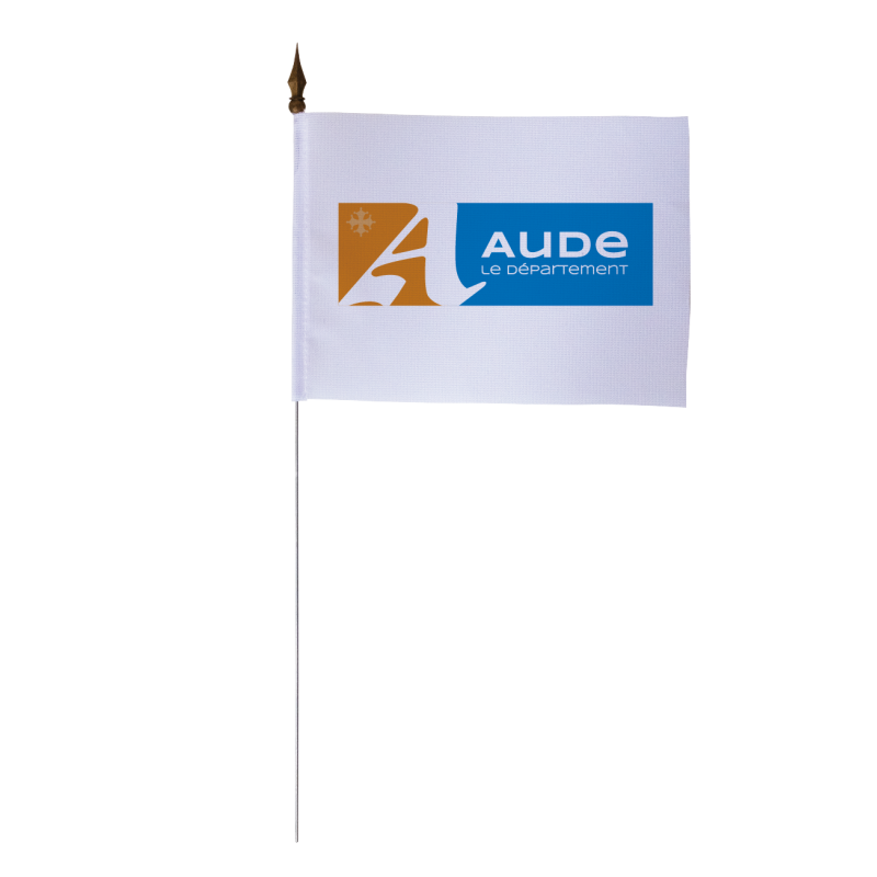 Drapeau de table du Conseil Départemental de l'Aude
