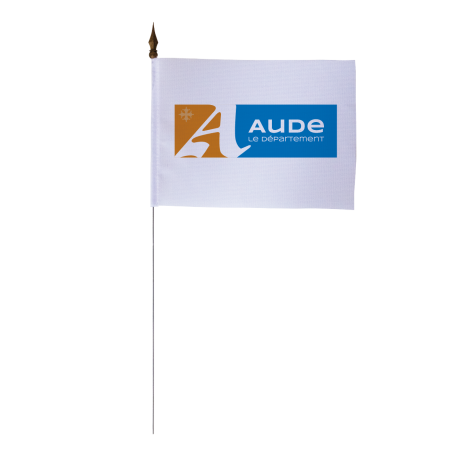 Drapeau de table du Conseil Départemental de l'Aude