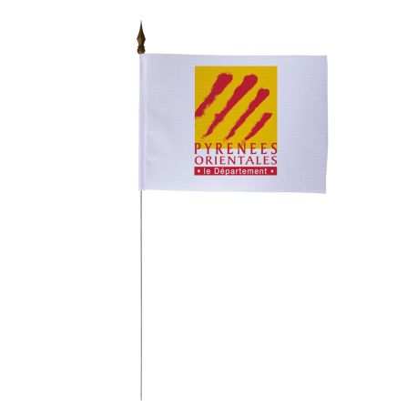 Drapeaux de table du Conseil Départemental des Pyrénées-Orientales 10x15 cm - A l'unité