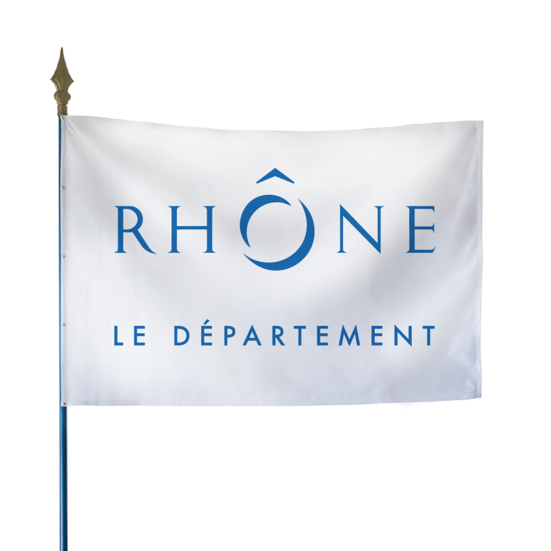 Drapeau du Conseil Départemental du Rhône