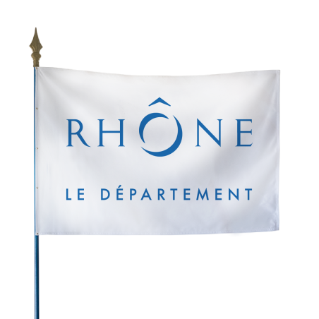 Drapeau du Conseil Départemental du Rhône