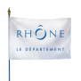 Drapeau du Conseil Départemental du Rhône