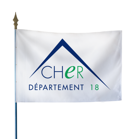 Drapeau du Conseil Départemental du Cher